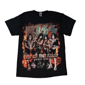 Kiss T Shirt Men's Sz Medium The Final Tour Ever End of the Road World Tour Band
